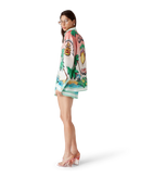 Tennis Club Long Sleeve Silk Shirt