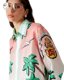 Tennis Club Long Sleeve Silk Shirt