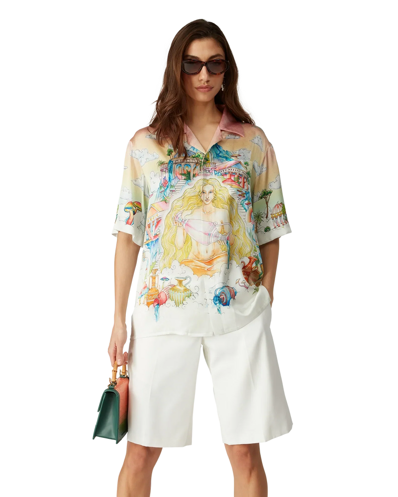 The Road To Knowledge Short Sleeve Silk Shirt