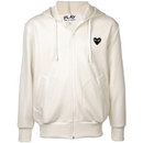 Comme Des Garçons - Veste CDG Blanche à capuche (coeur dorsal)