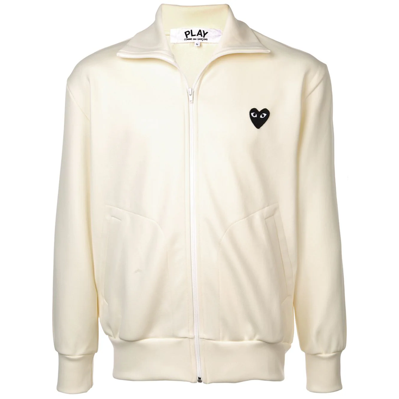Comme Des Garçons - Veste CDG Blanche (coeur dorsal)