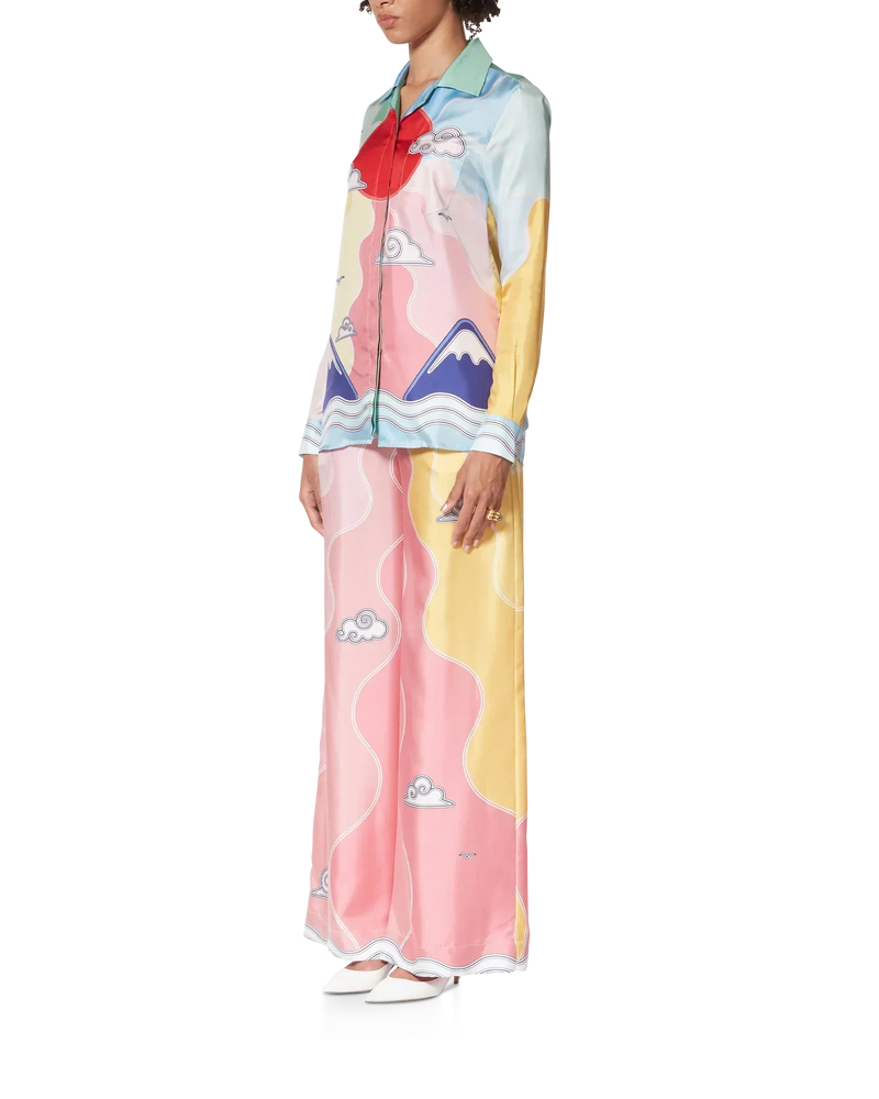 Soleil Levant Silk Shirt