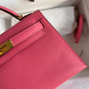 Birkin Rose écarlate 19 cm Rose framboise