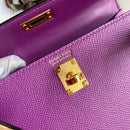Hermes - Birkin 19 cm  Violet améthyste