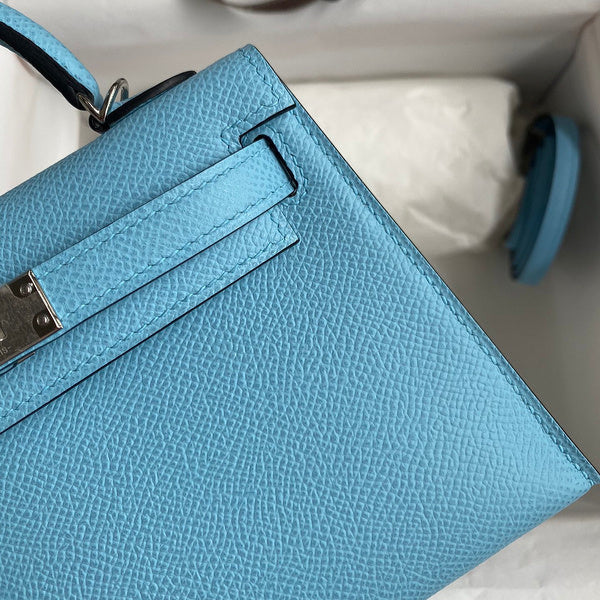 Hermes - Birkin 19 cm Bleu azur