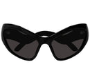 Balenciaga Black Cat Eye Sunglasses Black
