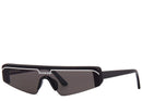 Balenciaga Rectangular Frameless Sunglasses Black