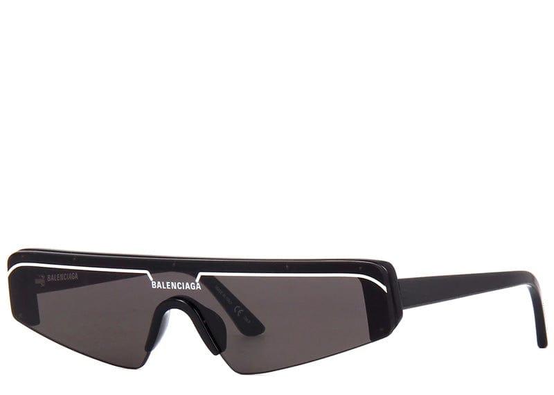 Balenciaga Rectangular Frameless Sunglasses Black