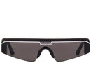 Balenciaga Rectangular Frameless Sunglasses Black