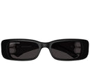 Balenciaga Sunglasses Shiny Solid Black/Silver
