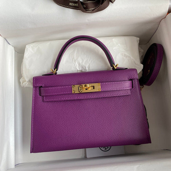 Hermes - Birkin 19 cm  Violet améthyste