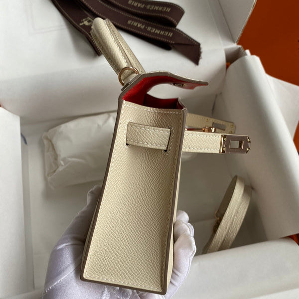 Hermes - Birkin 19 cm Crème Vanille