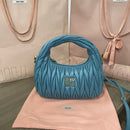 Miumiu - Wander matelassé nappa leather hobo bag