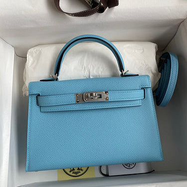 Hermes - Birkin 19 cm Bleu azur