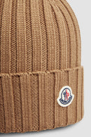 Moncler - Bonnet en laine Beige