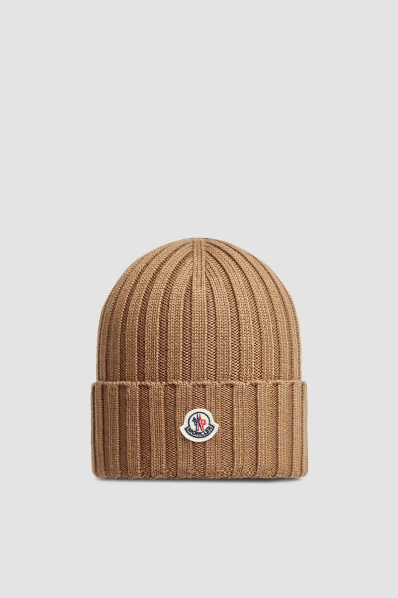 Moncler - Bonnet en laine Beige
