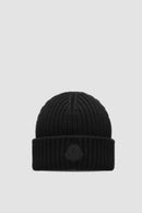 Moncler - Bonnet en laine Moncler Noir