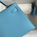 Hermes - Birkin 19 cm Bleu azur