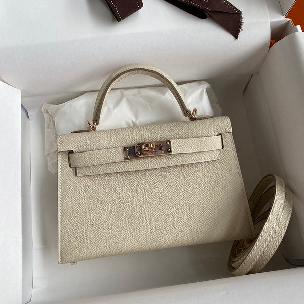 Hermes - Birkin 19 cm Crème Vanille