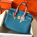 Hermes - Birkin 35 cm Bleu Izmir