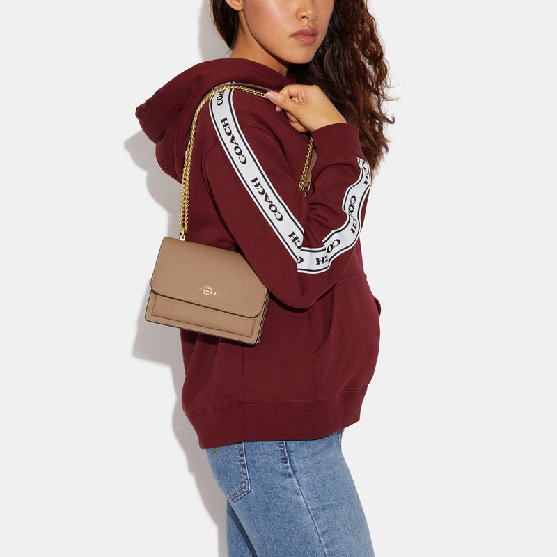 Crossgrain Leather Mini Klare Crossbody