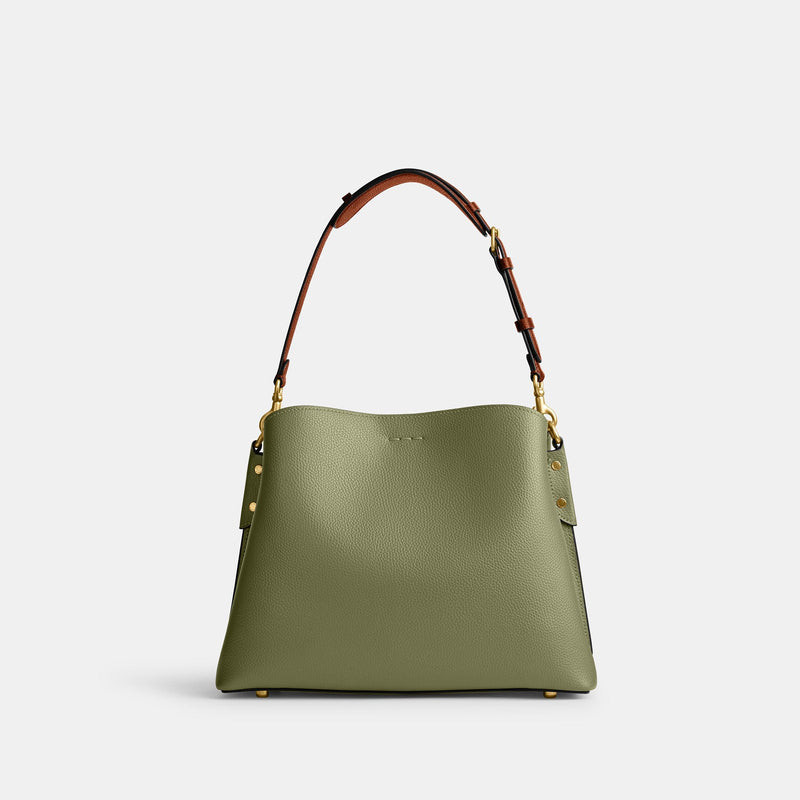 Willow Shoulder Bag In Colorblock With Signature Canvas Interior