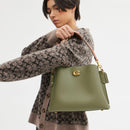 Willow Shoulder Bag In Colorblock With Signature Canvas Interior