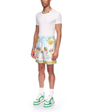 Yoruba Flowers Silk Shorts