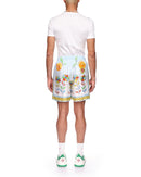 Yoruba Flowers Silk Shorts