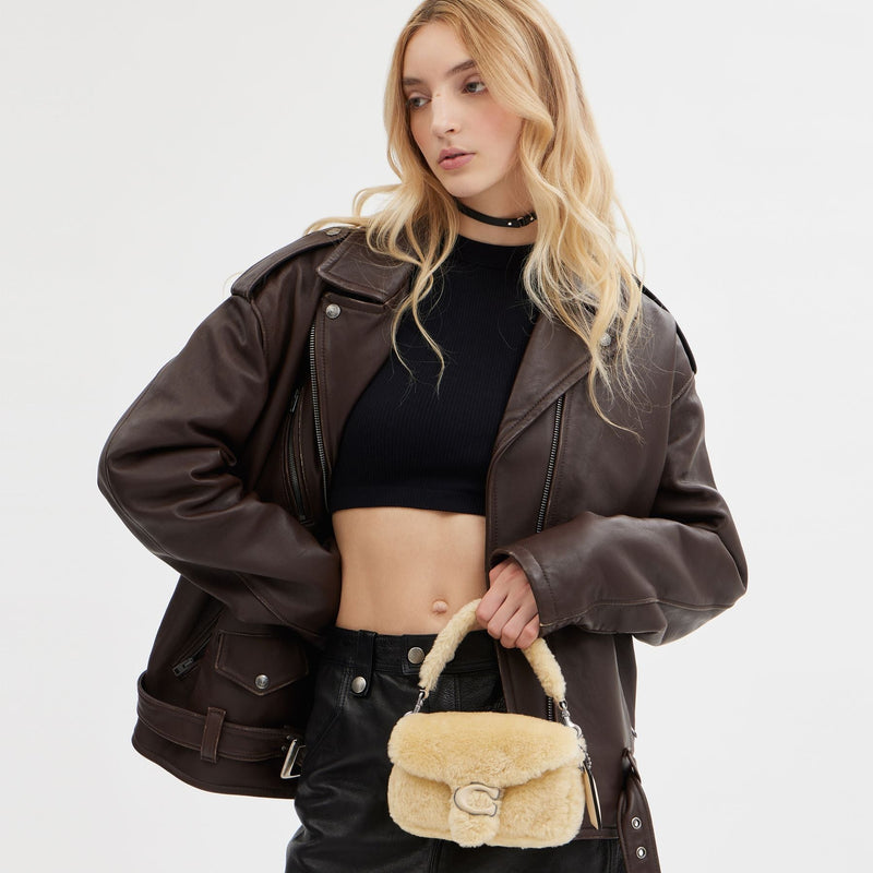 Pillow Tabby Shoulder Bag 18 In Shearling