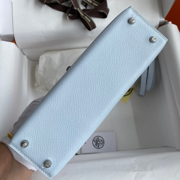 Birkin Bleu verre d'eau 19 cm Bleu glacier