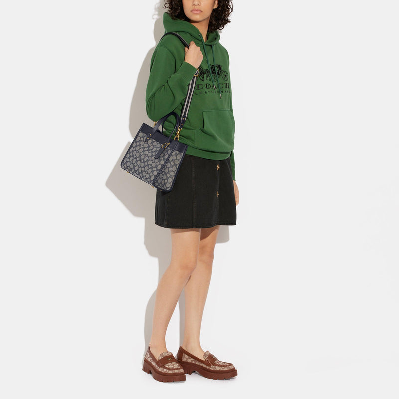 Field Tote 22 In Signature Jacquard