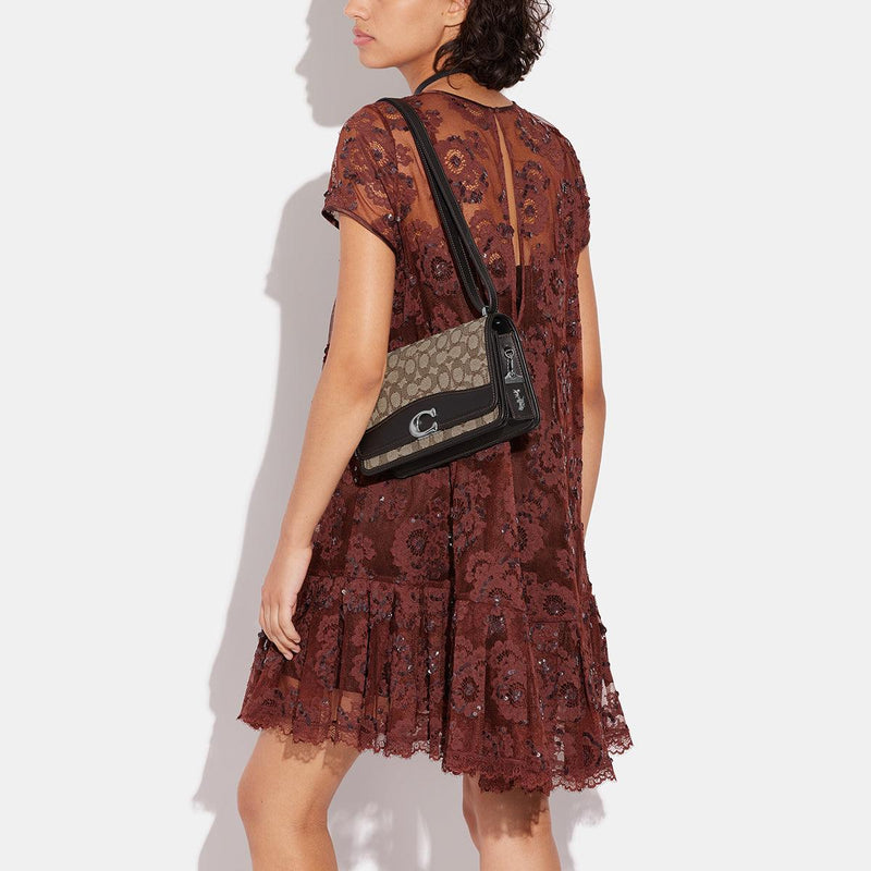 Bandit Shoulder Bag In Signature Textile Jacquard