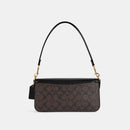 Morgan Shoulder Bag In Colorblock Signature Canvas With Rivets