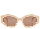 Celine Triomphe 08 Cat Eye Sunglasses Beige
