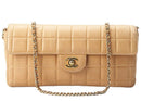 Chanel Chocolate Bar Bag Beige Leather
