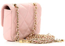 Chanel Pink Quilted Caviar Belt Bag