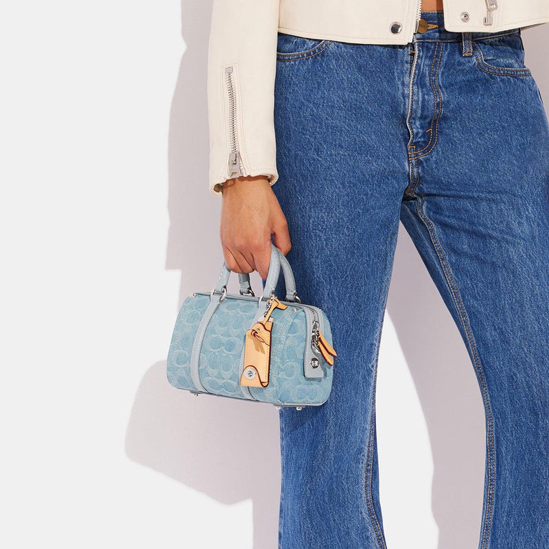 Ruby Satchel 18 In Signature Denim