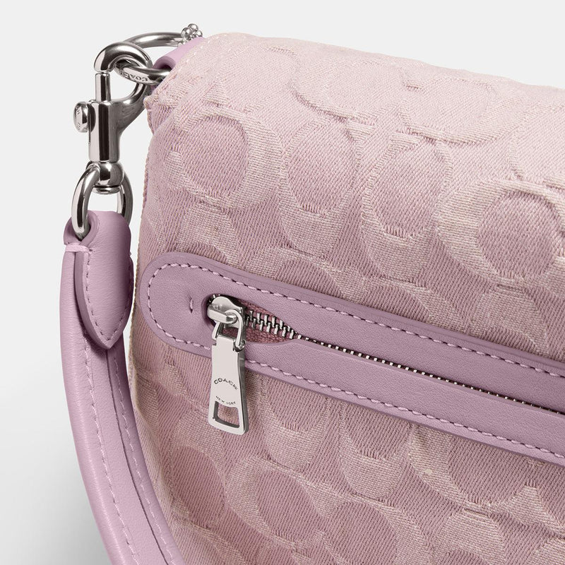 Soft Tabby Shoulder Bag In Signature Denim