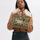 Cargo Tote 26 With Leopard Print