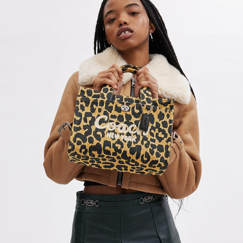 Cargo Tote 26 With Leopard Print