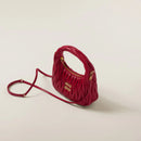 Miumiu - Wander matelassé nappa leather hobo bag red