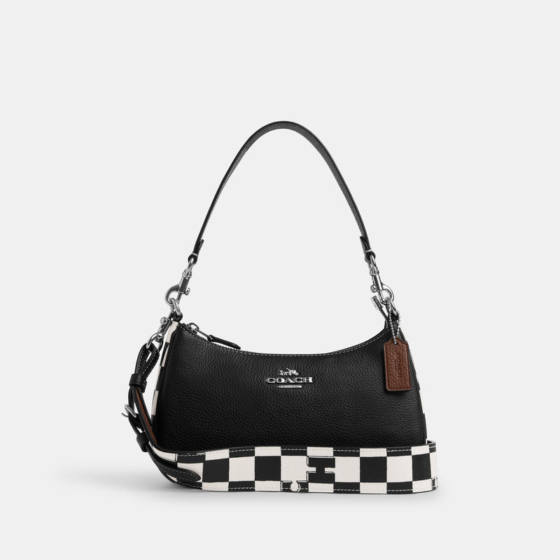Teri Shoulder Bag With Checkerboard Print
