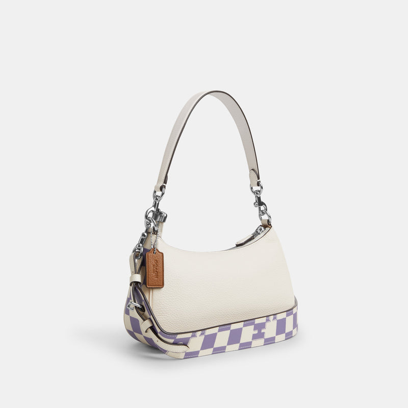 Teri Shoulder Bag With Checkerboard Print