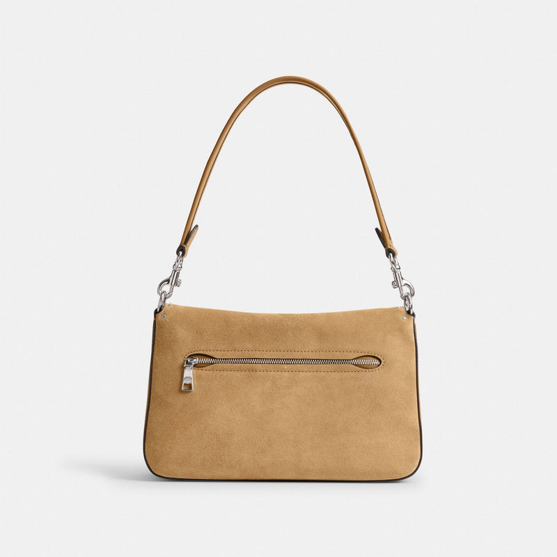 Soft Tabby Shoulder Bag With Rivets And Tooling
