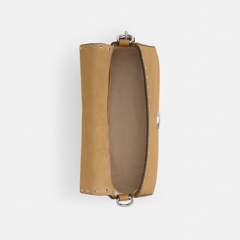 Soft Tabby Shoulder Bag With Rivets And Tooling