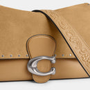 Soft Tabby Shoulder Bag With Rivets And Tooling