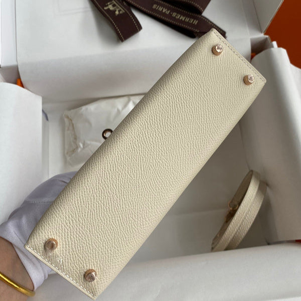 Hermes - Birkin 19 cm Crème Vanille