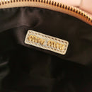 Miumiu - Wander matelassé nappa leather hobo Gold