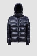 Moncler - Doudoune courte à capuche Moncler Maya Bleu nuit